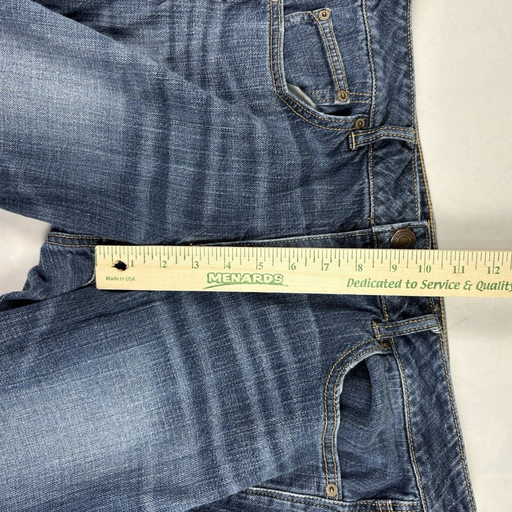 American Eagle Stretch Jeans Womens 14 Regular Dark Wash Cropped Straight Leg - Picture 4 of 8